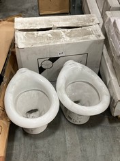 3 X ASSORTTED ITEMS TO INCLUDE GEBERIT 280 X 375MM WHITE BTW TOILET FOR BABIES - MODEL NO. 211650000 - TOTAL LOT RRP Â£526