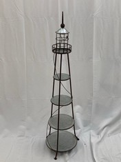 1 X STONE THE CROWS FOUR LEVELS STANDING LIGHTHOUSE - TOTAL RRP £125