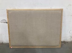 NKUKU ANESHA UPHOLSTERED LINEN HEADBOARD - NATURAL - KING (AN0401) RRP- £795