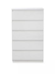 LISSON 5 DRAWER CHEST WHITE BOXES 1-2 RRP- £149