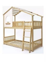 PIXIE BUNK BED FRAME NATURAL BOXES 1-2