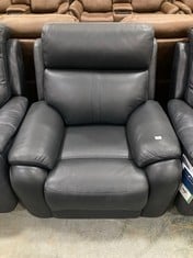 LAY-Z-BOY POWER RECLINER CHAIR BLACK LEATHER