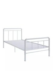 FREDDIE METAL BEDFRAME WHITE RRP- £209