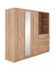 PANAMA 3 DOOR 4 DRAWER COMBI WARDROBE PARTS BOXES 1 OF 5, 2 OF 5, 3 OF 5, 5 OF 5 ONLY (KERBSIDE PALLET DELIVERY)