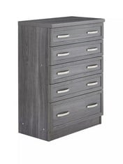 CAMBERLEY 5 GRADUATED DRAWER CHEST DARK OAK