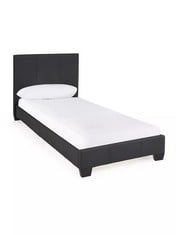 ELLIS FAUX LEATHER SINGL BED FRAME BLACK PARTS