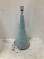 STONE THE CROWS MEDIUM TEARDROP LAMPBASE PASTEL BLUE