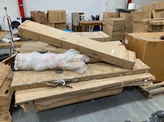 PALLET OF ASSORTED FURNITURE ITEMS/PARTS TO INCLUDE CHESTERFIELD UPHOLSTERED SIDE LIFT OTTOMAN BED FRAME PART BOX 2 OF 2 (KERBSIDE PALLET DELIVERY)