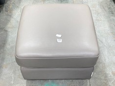 LAY-Z-BOY FOOTSTOOL SMOKE GREY LEATHER