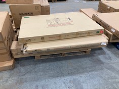 PALLET OF ASSORTED FURNITURE PARTS/ITEMS TO INCLUDE JOHN LEWIS BONN STORAGE BED FRAME 150CM SAGA GREY BOX 3 OF 3 (KERBSIDE PALLET DELIVERY)