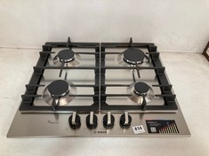 BOSCH PCP6A5B90 60CM BUILT IN STAINLESS STEEL KITCHEN GAS HOB RRP- £295