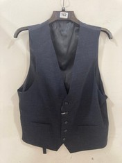 MOSS MEN'S SLIM FIT WAISTCOAT - NAVY - SIZE 42R - RRP £130