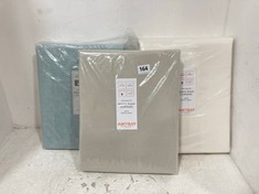 3 X ASSORTED CURTAINS TO INCLUDE JOHN LEWIS ONE PAIR OF PENCIL PLEAT CURTAINS - DUCK EGG - SIZE 167CM X 137CM