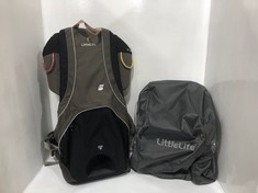 LITTLELIFE TRAVELLER CHILD CARRIER - DARK GREY AND BLACK