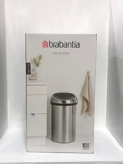 BRABANTIA 60L TOUCH BIN - BRILLIANT STEEL - RRP £185