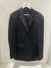 MOSS BROS MEN'S SLIM FIT SUIT JACKET IN BLACK - SIZE 42R