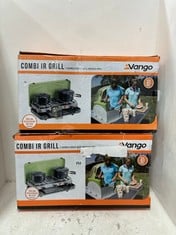 2 X VANGO COMBI IR GRILL 2-BURNER COOKER WITH INFRARED GRILL