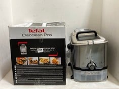 2 X TEFAL OLEOCLEAN PRO SEMI-PROFESSIONAL DEEP FRYER - SILVER