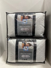 2 X SEALY SIDE SLEEPER PILLOW PAIR - 2 PACK