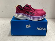 HOKA WOMEN'S BONDI 8 RUNNING SHOES - CHERRIES JUBILEE - UK 6 - RRP £160