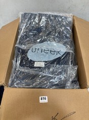 BOX OF UNEEK WORK TROUSERS TO INCLUDE MENS BLUE TROUSERS SIZE 30R