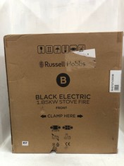 RUSSELL HOBBS BLACK ELECTRIC 1.85KW STOVE FIRE