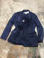 PAUL COSTELLOE LIVING LINEN JACKET NAVY SIZE 16 RRP- £101