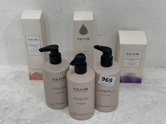 6 X ASSORTED NEOM PRODUCTS TO INCLUDE REAL LUXURY BODY OIL 100ML