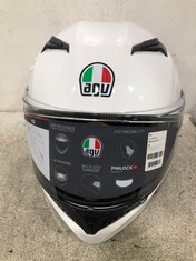 AGV K3 MOTORCYCLE HELMET MONO SETA WHITE - SIZE XL