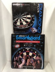 UNICORN SMARTBOARD APP ENABLED AUTO-SCORING DARTBOARD TO INCLUDE WINMAU DIAMOND PLUS DARTBOARD