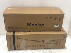 MOOLAN 12-IN-1 MULTIFUNCTION STEAM CLEANER HEB-805F TO INCLUDE RUSSELL HOBBS STEAM & CLEAN STEAM MOP RHSM1001-G