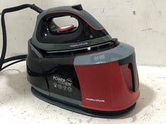 MORPHY RICHARDS 2400W POWER STEAM ELITE STEAM GENERATOR IRON BLACK/RED 332013 - RRP £229