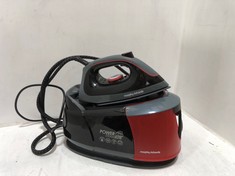 MORPHY RICHARDS 2400W POWER STEAM ELITE+ STEAM GENERATOR IRON BLACK/RED 332013 - RRP £229