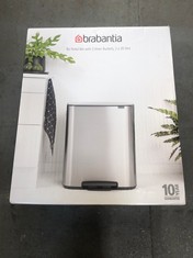 BRABANTIA BO PEDAL BIN WITH 2 INNER BUCKETS 2 X 30L