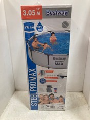 BESTWAY STEEL PRO MAX FRAME POOL SET WITH FILTER PUMP 305 X 76CM 56408 - RRP Ã‚Â£150