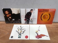 5 X ASSORTED VINYLS TO INCLUDE BILLY OCEAN THE VERY BEST OF BILLY OCEAN VINYL