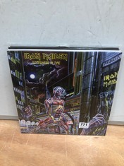 5 X ASSORTED VINYLS TO INCLUDE IRON MAIDEN SOMEWHERE IN TIME VINYL