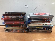 20 X ASSORTED BLU-RAYS/DVDS TO INCLUDE AKIRA KUROSAWA'S SEVEN SAMURAI BLU-RAY