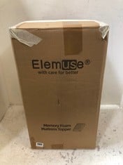 ELEMUSE MEMORY FOAM KING MATTRESS TOPPER