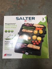 SALTER MEGASTONE HEALTH GRILL & PANINI MAKER