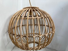 1 X STONE THE CROWS MEDIUM SPHERE PENDANT LIGHT - (H) 45 X (W) 45 X (D) 45 CM - TOTAL RRP £135