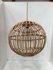 1 X STONE THE CROWS MEDIUM SPHERE PENDANT LIGHT - (H) 45 X (W) 45 X (D) 45 CM - TOTAL RRP £135