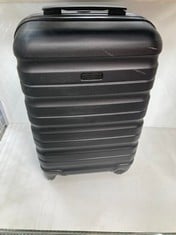 2 X JOHN LEWIS ANYDAY SMALL 4 WHEEL HARDSHELL CASES IN BLACK