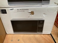 JOHN LEWIS 20L MICROWAVE IN SILVER JLSMWO08