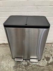 JOHN LEWIS 60L 2 SECTION RECYCLER IN GREY RRP: £100.00