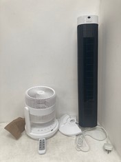 JOHN LEWIS DOUBLE BLADE DESK FAN TO INCLUDE JOHN LEWIS 30" TOWER FAN