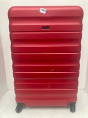 JOHN LEWIS ANYDAY LARGE 4 WHEEL HARDSHELL SUITCASE IN RED