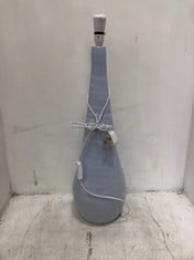 2 X STONE THE CROWS LG.TEARDROP LAMP BASE-PASTEL BLUE - HEIGHT 70CMS - TOTAL RRP Â£270