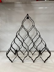 1 X STONE THE CROWS TEN BOTTLE WALL WINE RACK - TOTAL RRP £70