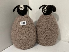 4 X STONE THE CROWS LARGE UPRIGHT JACOB SHEEP - TOTAL RRP £64